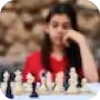 photo of a woman playing chess